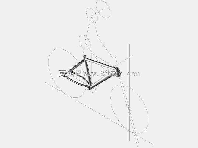 \“自行车车架的精确3D模型:自行车制造商和设计师的必备工具”