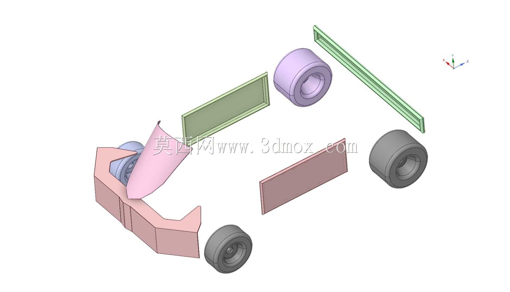 \“获奖的卡丁车(PhoniX)2022-23:最佳美学奖获奖设计的3D模型”