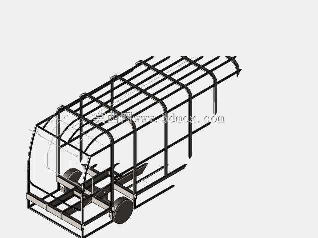 \“客车底盘的详细3D模型:客车制造商和设计师的终极工具”