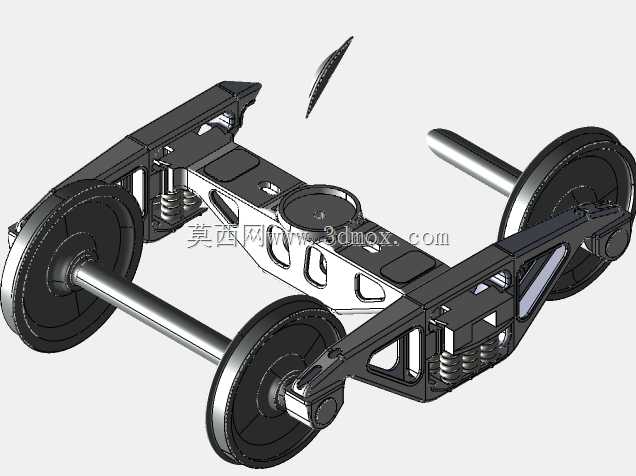 \“SolidWorks制造的列车转向架详细三维模型:列车制造商和工程师必备工具”