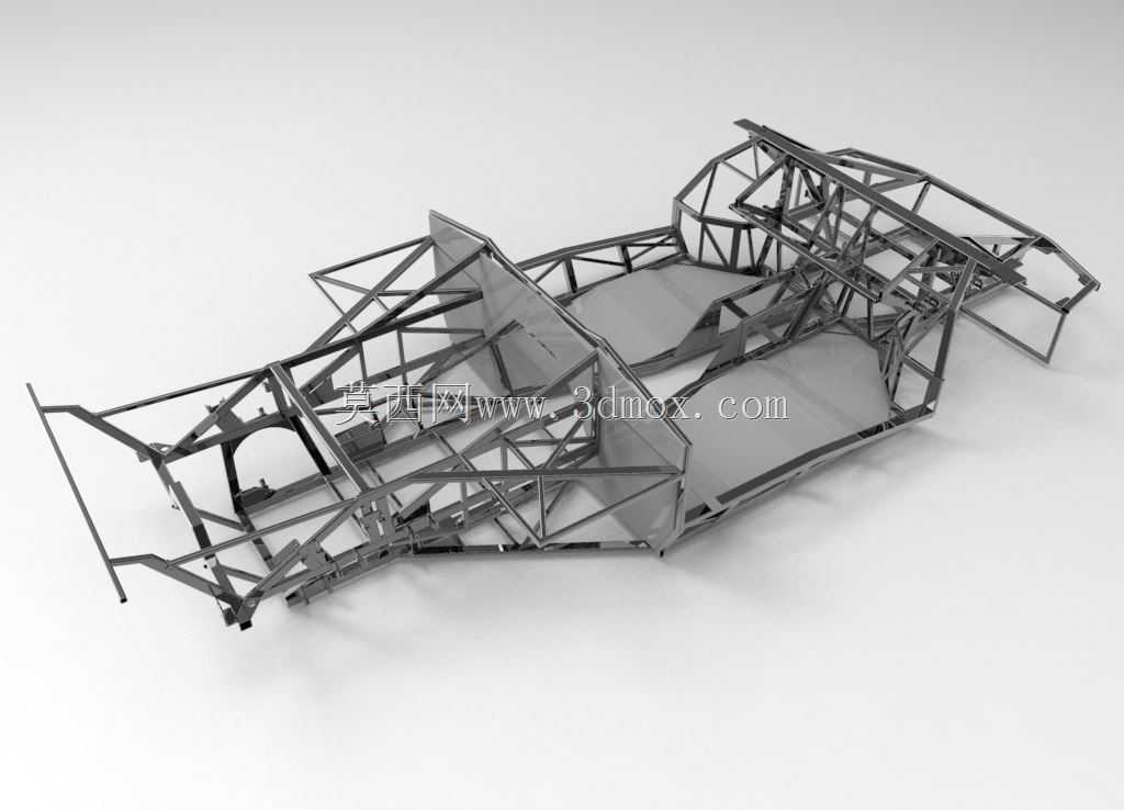 \“NAAC兰博基尼Diablo Murcielago底盘的革命性3D模型:汽车爱好者和设计师的终极工具”