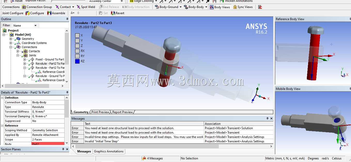 ʹ��Ansys���������е���