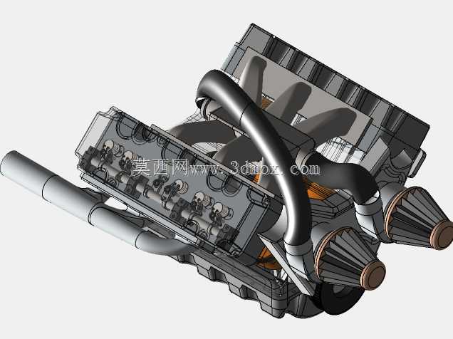 Solidworks 6缸发动机设计