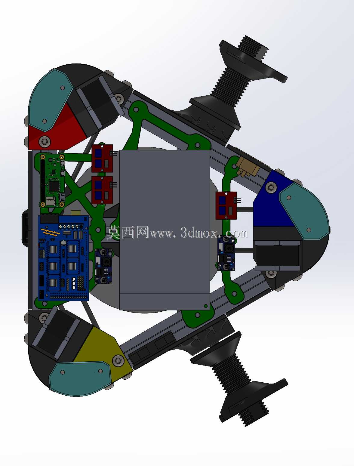 Guzior的MPDELTA 200mm双线三角3D打印机