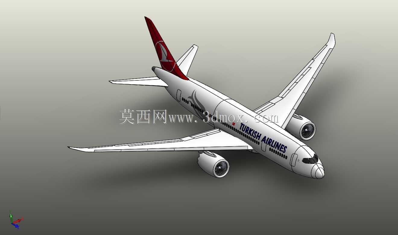 土耳其航空公司波音787-800型1/50比例