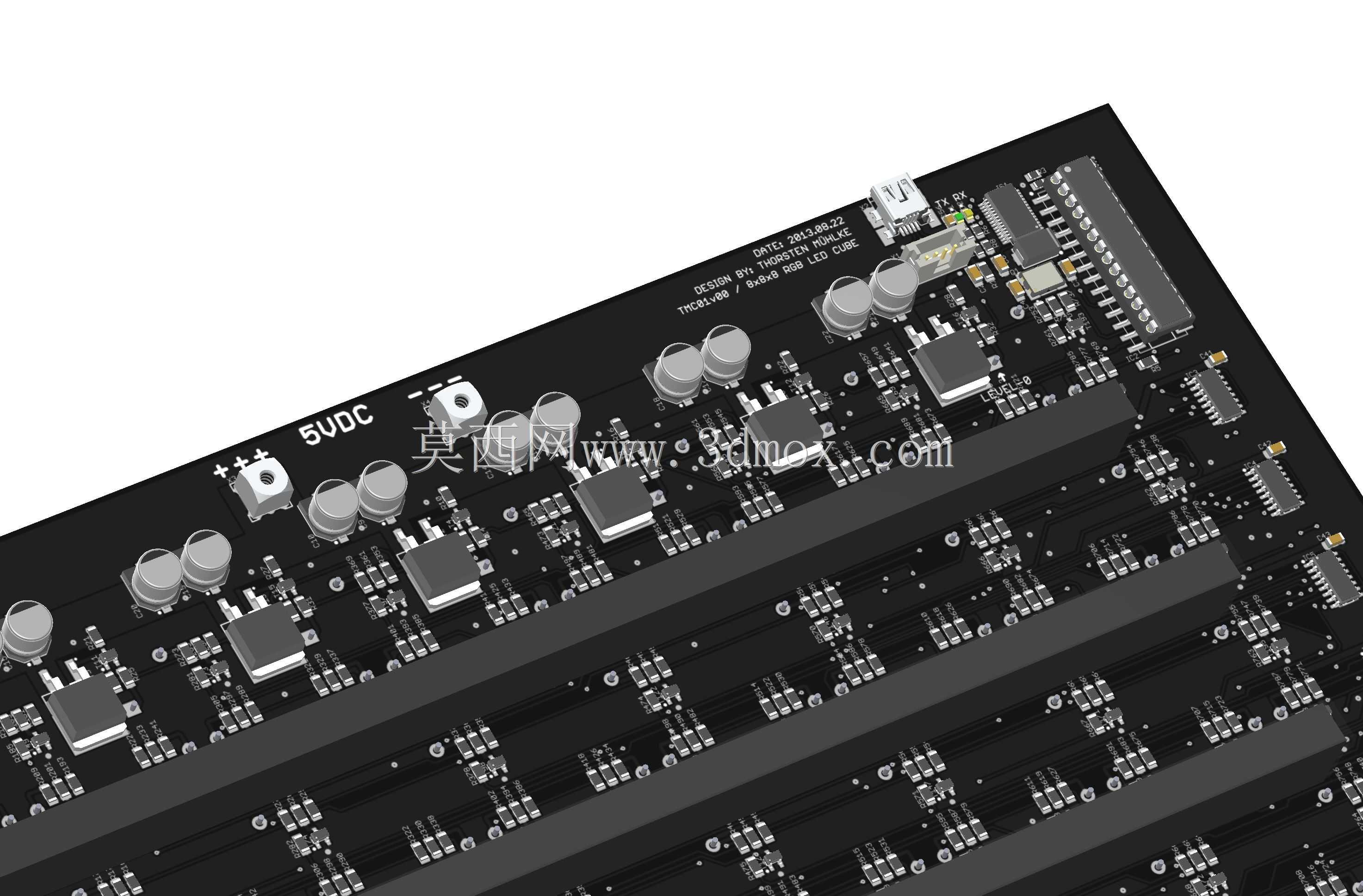 8x8x8 RGB LED立方体