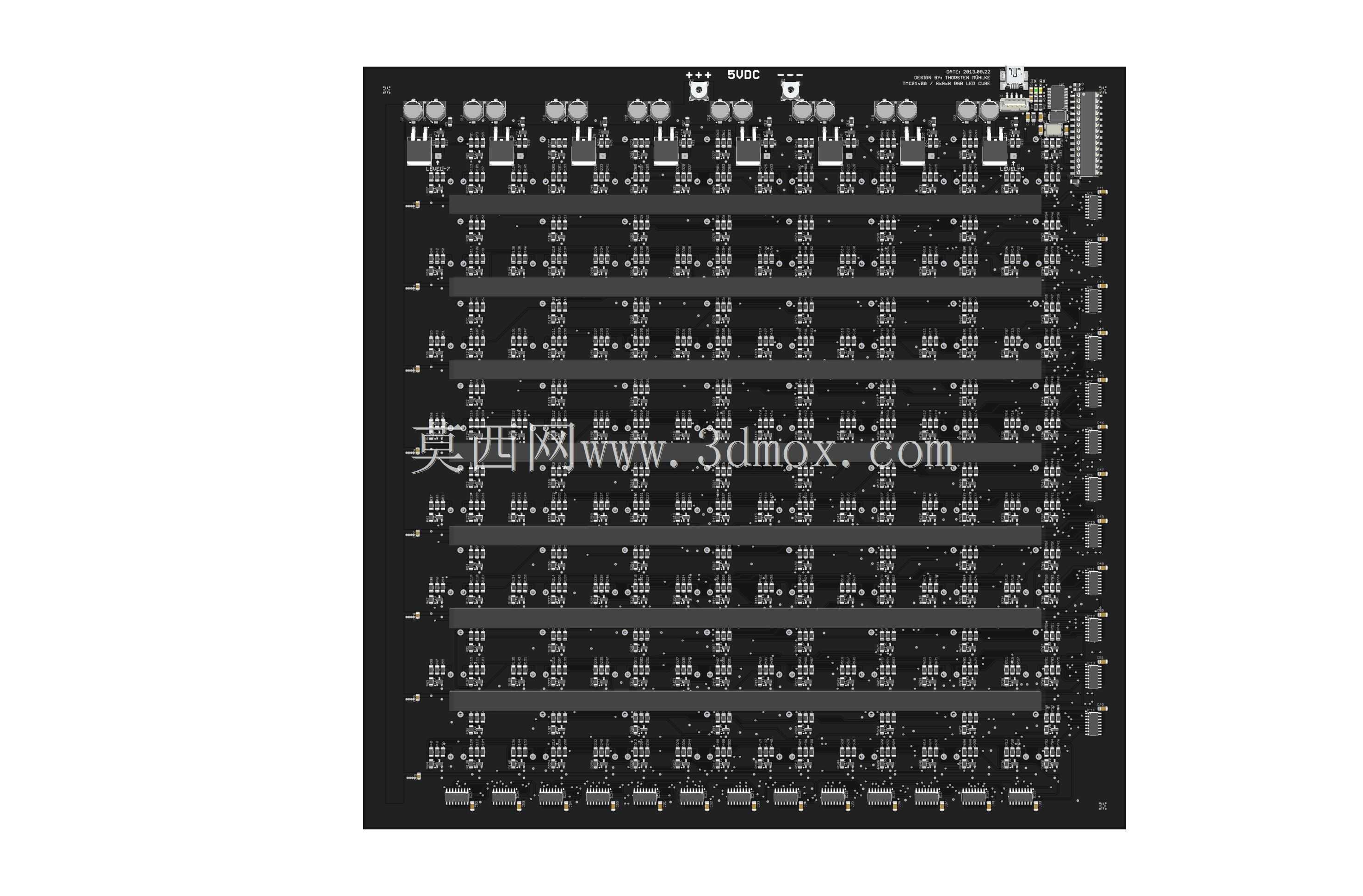8x8x8 RGB LED立方体