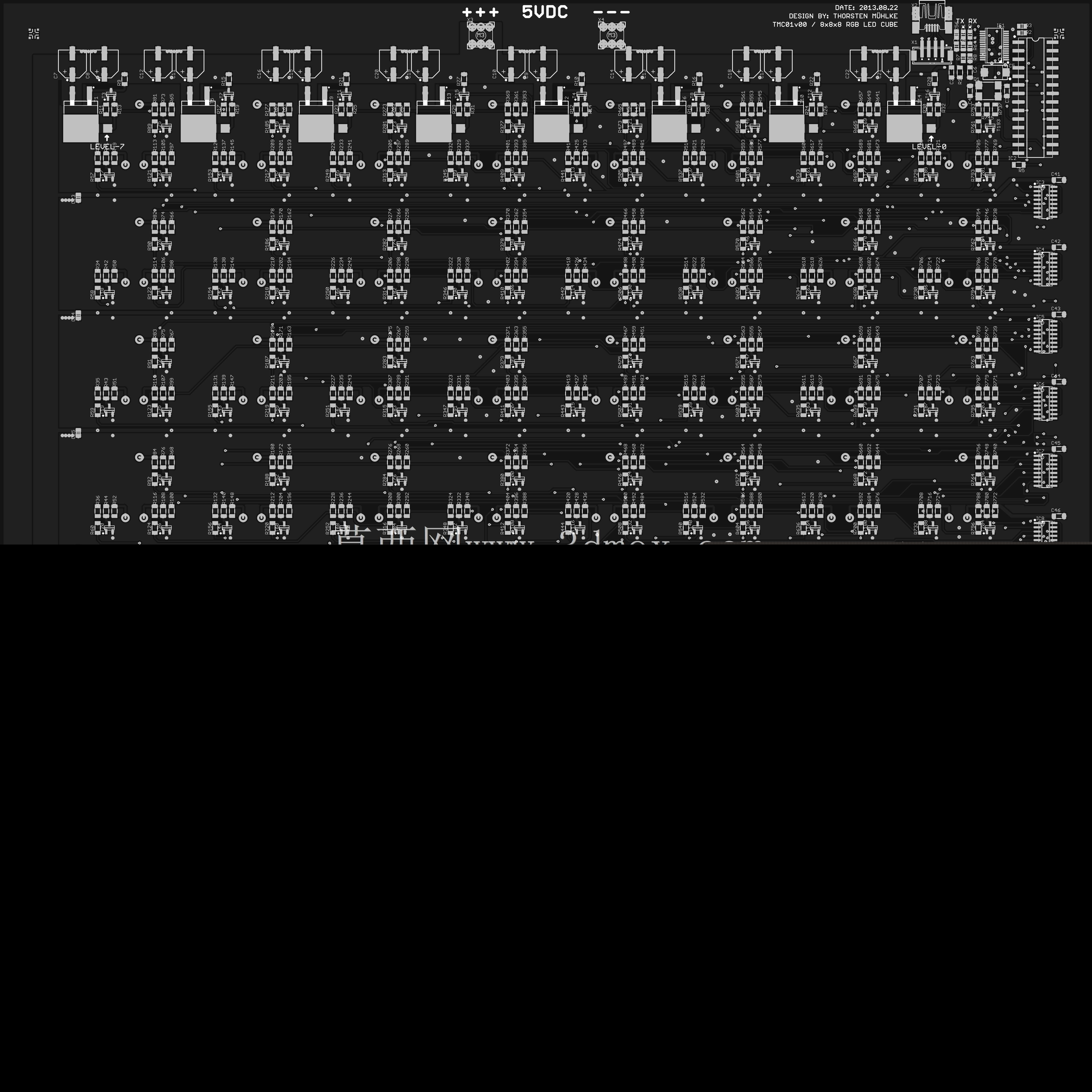 8x8x8 RGB LED立方体