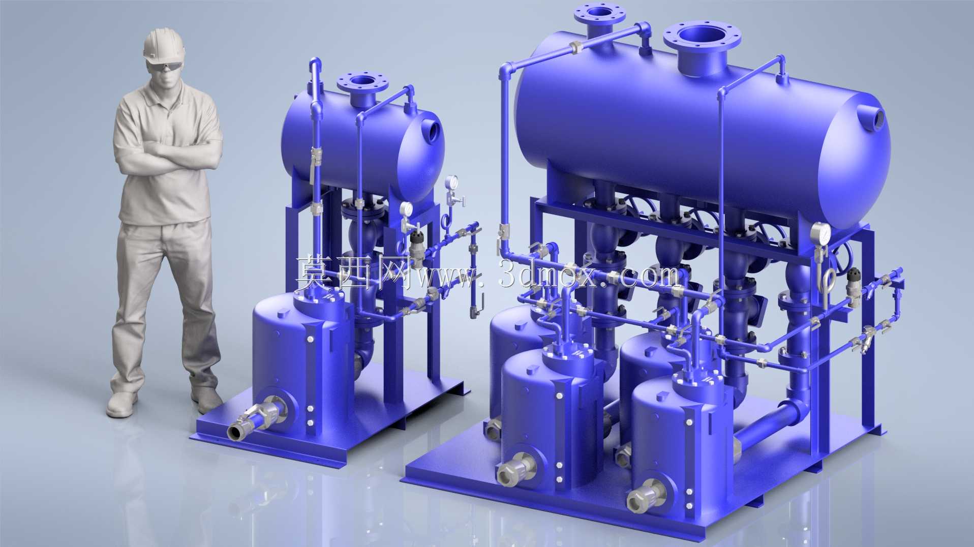 带接收器和附件的蒸汽压力动力泵Simplex 3X2