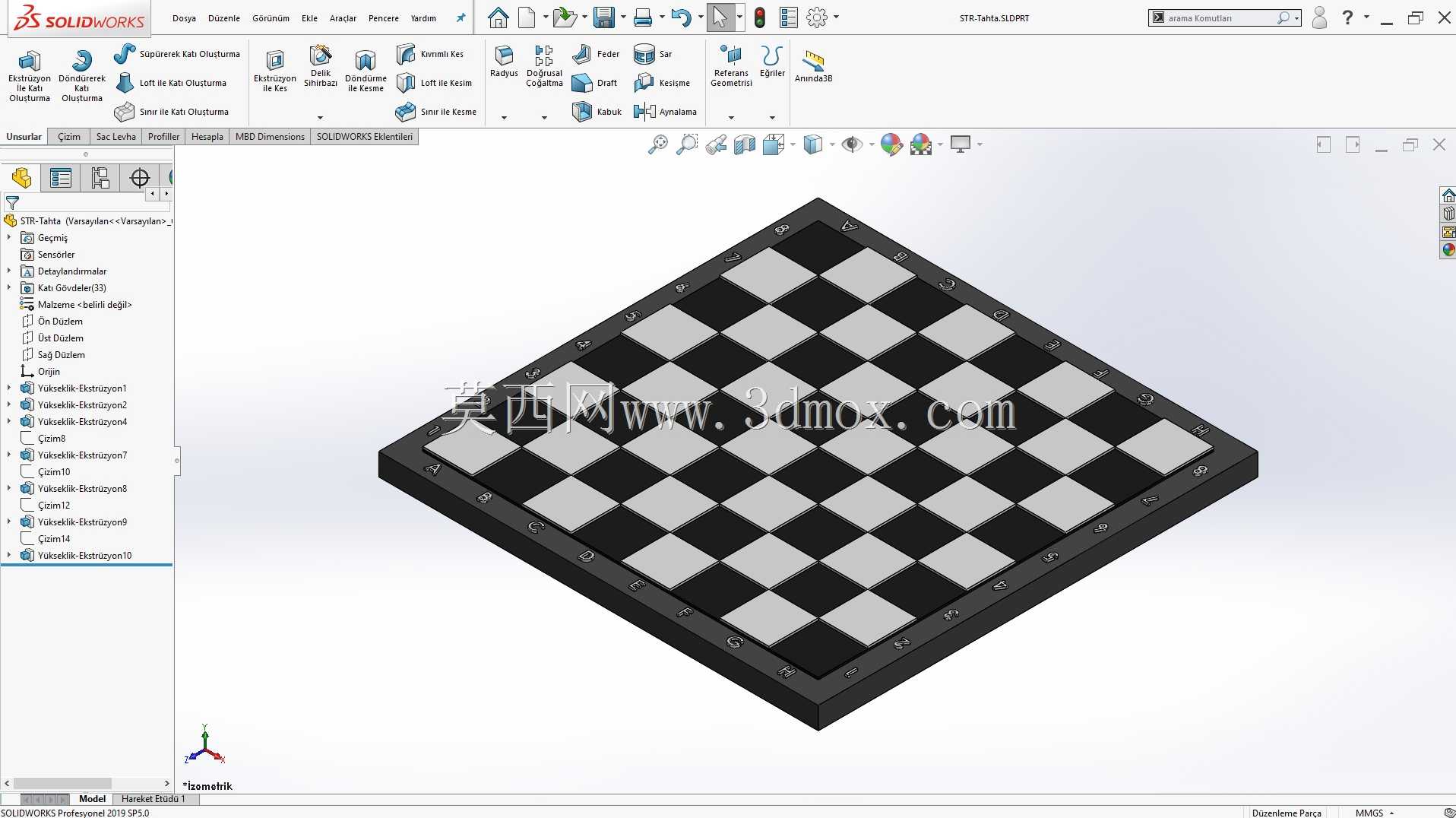 3D Satran?Tak?m?(国际象棋)
