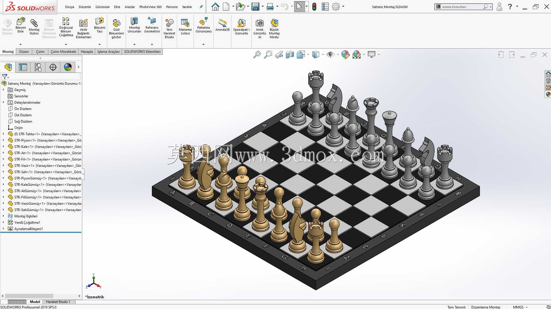 3D Satran?Tak?m?(国际象棋)