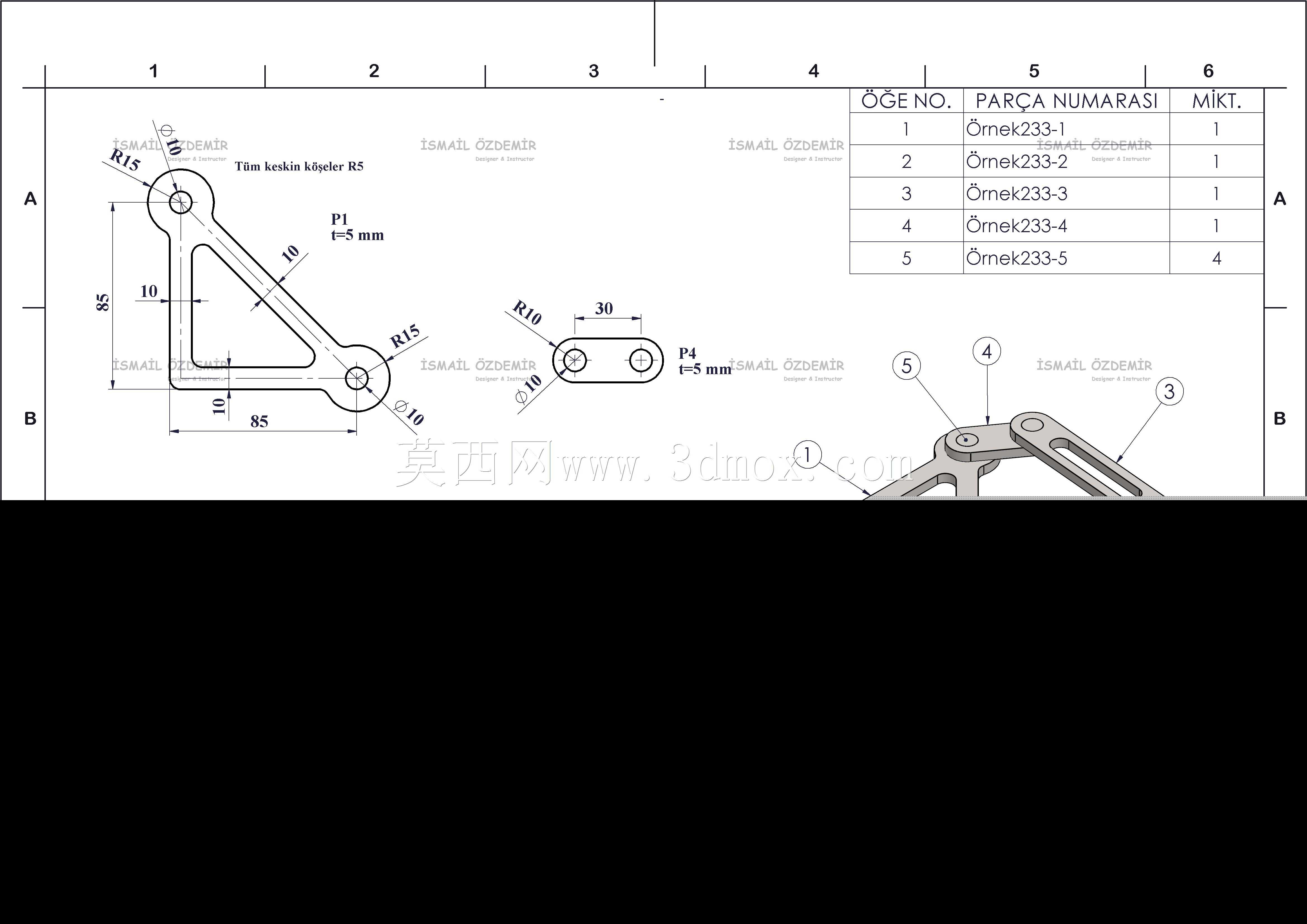 Solidworks?rnek?izim 233 Mekanizma