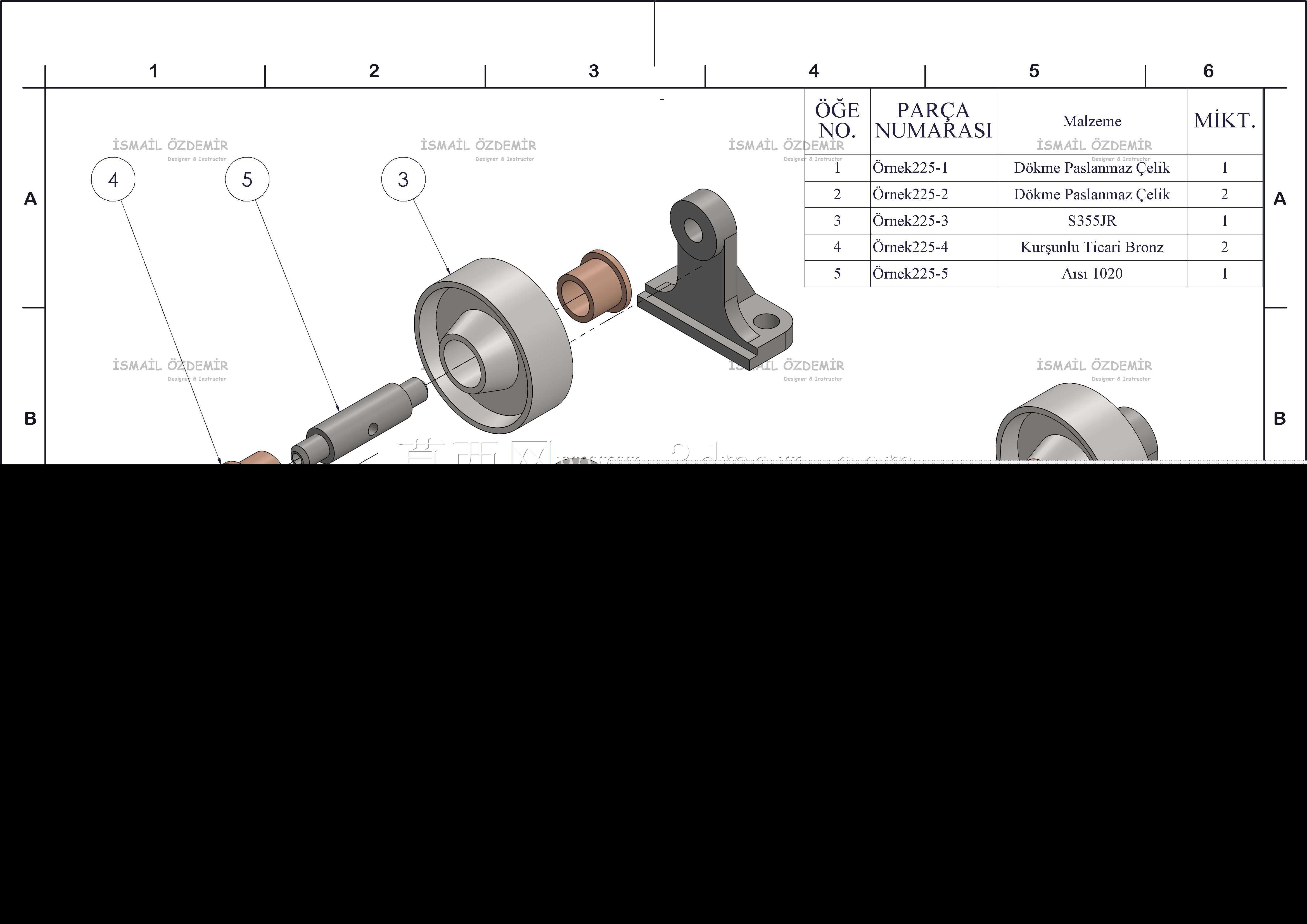 Solidworks?rnek?izim 225 Teker Montaj?
