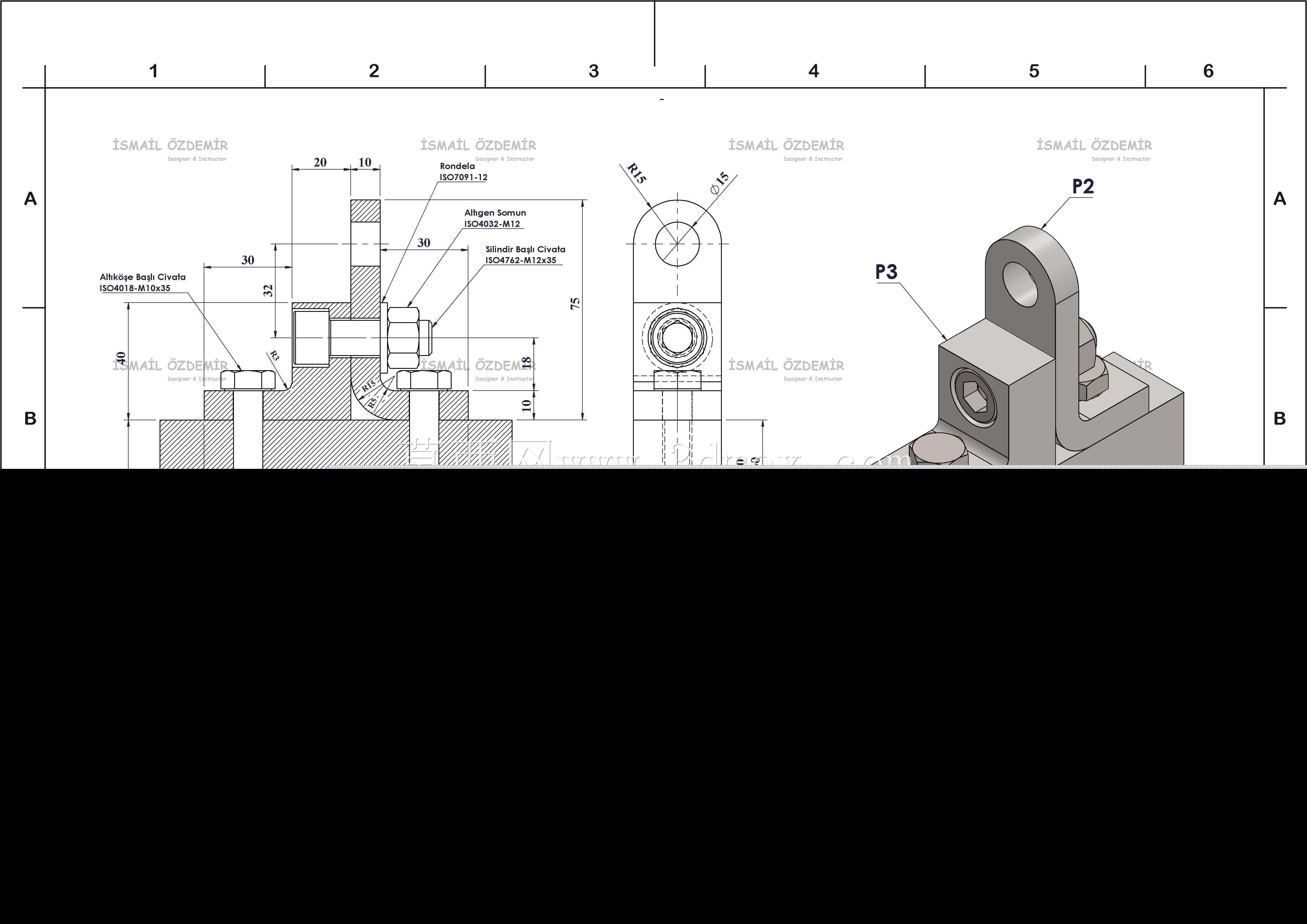 Solidworks?rnek?izim 219 Kal?p aparat?