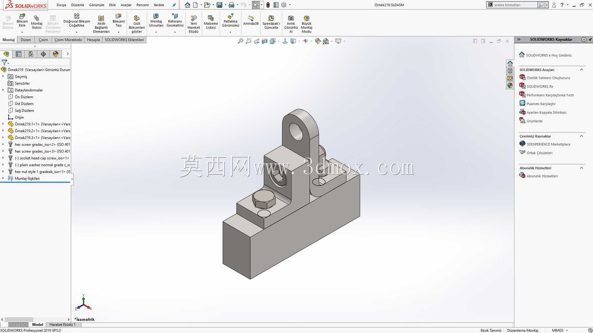 Solidworks?rnek?izim 219 Kal?p aparat?