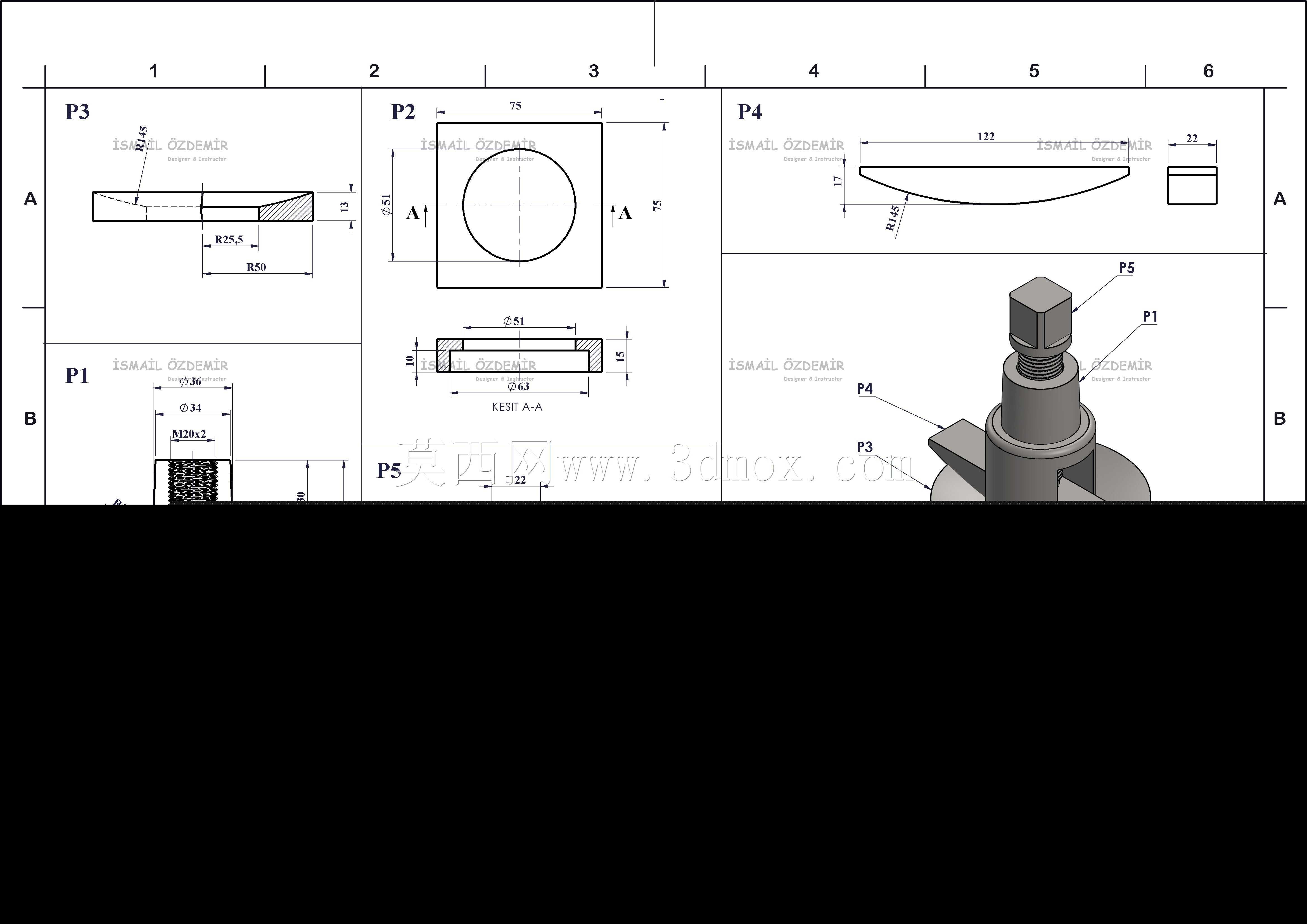 Solidworks?rnek?izim 218 Montaj