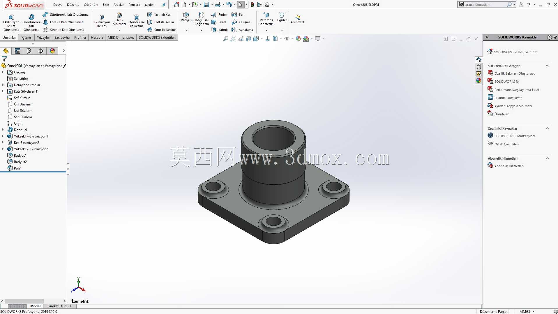 Solidworks?rnek?izim 206