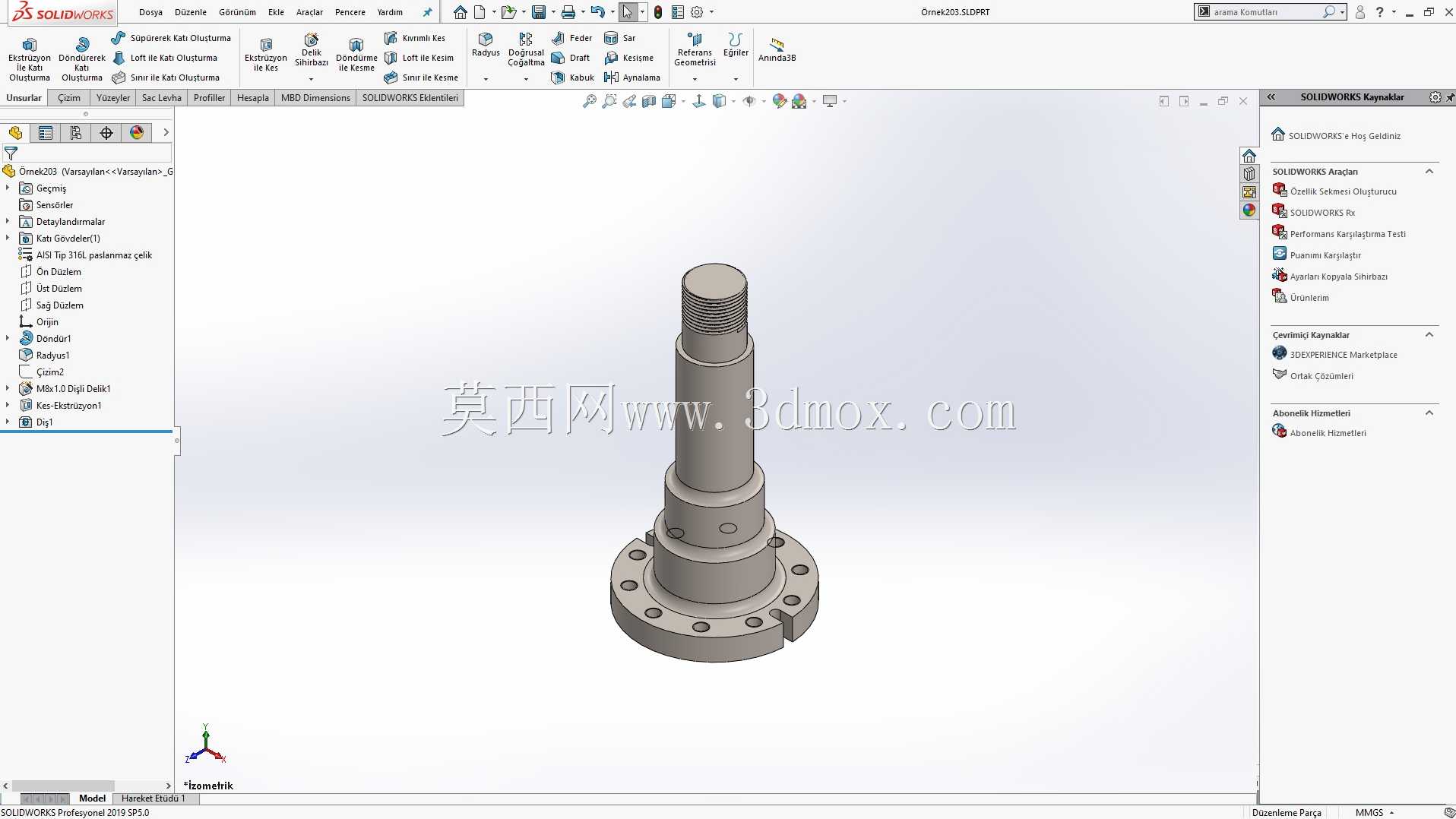 Solidworks?rnek?izim 203