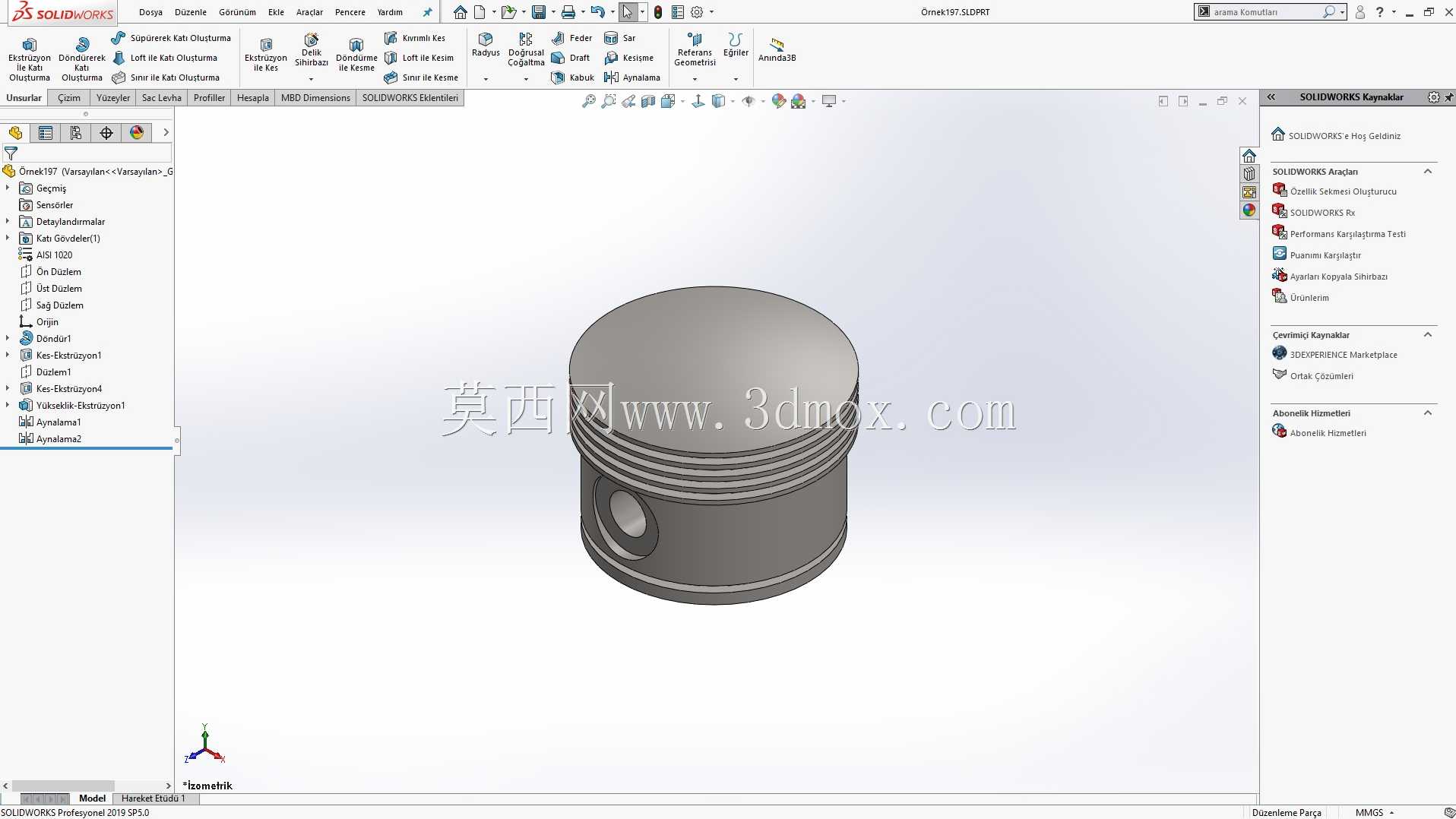 Solidworks?rnek?izim 197