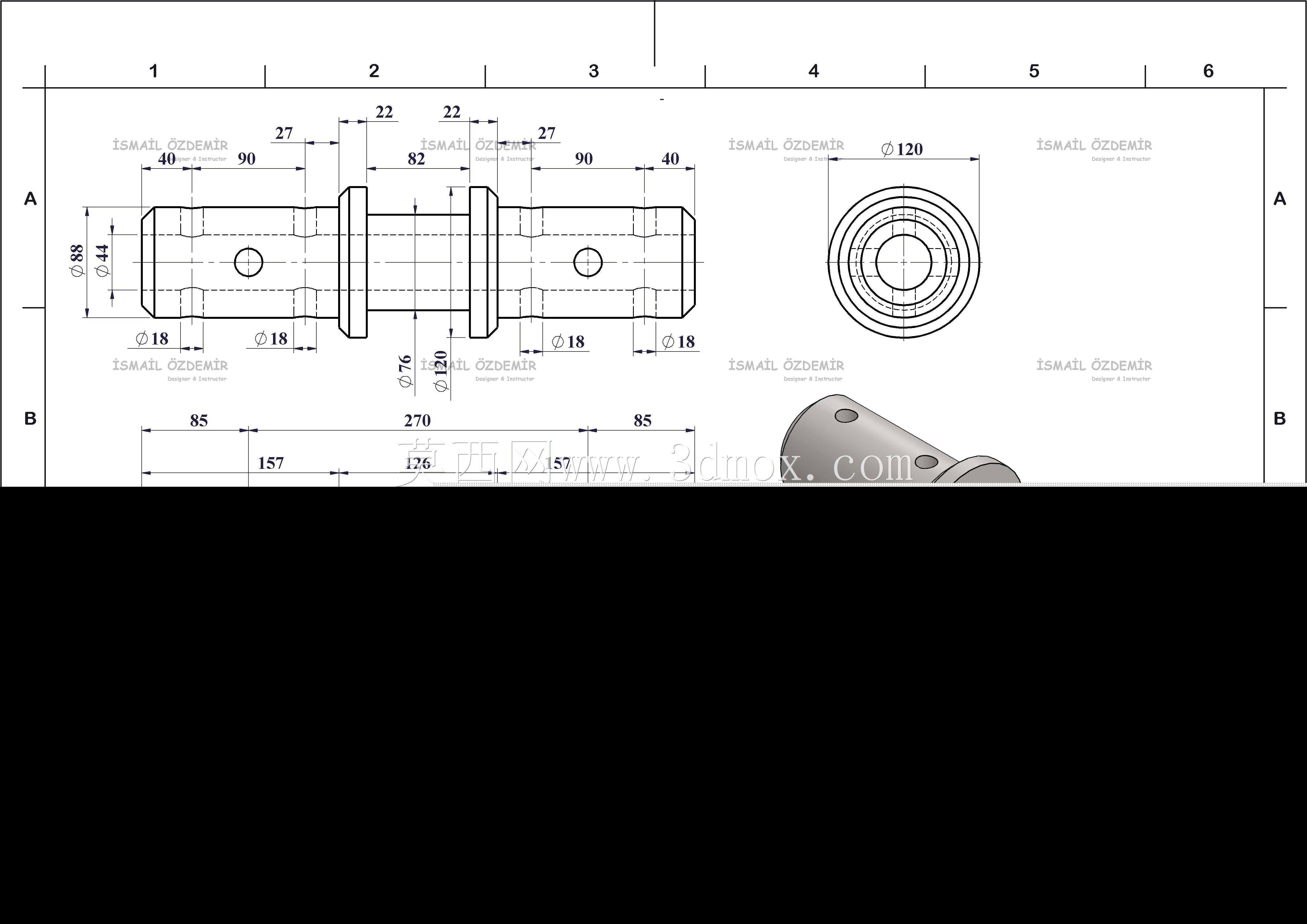 Solidworks?rnek?izim 1.82��