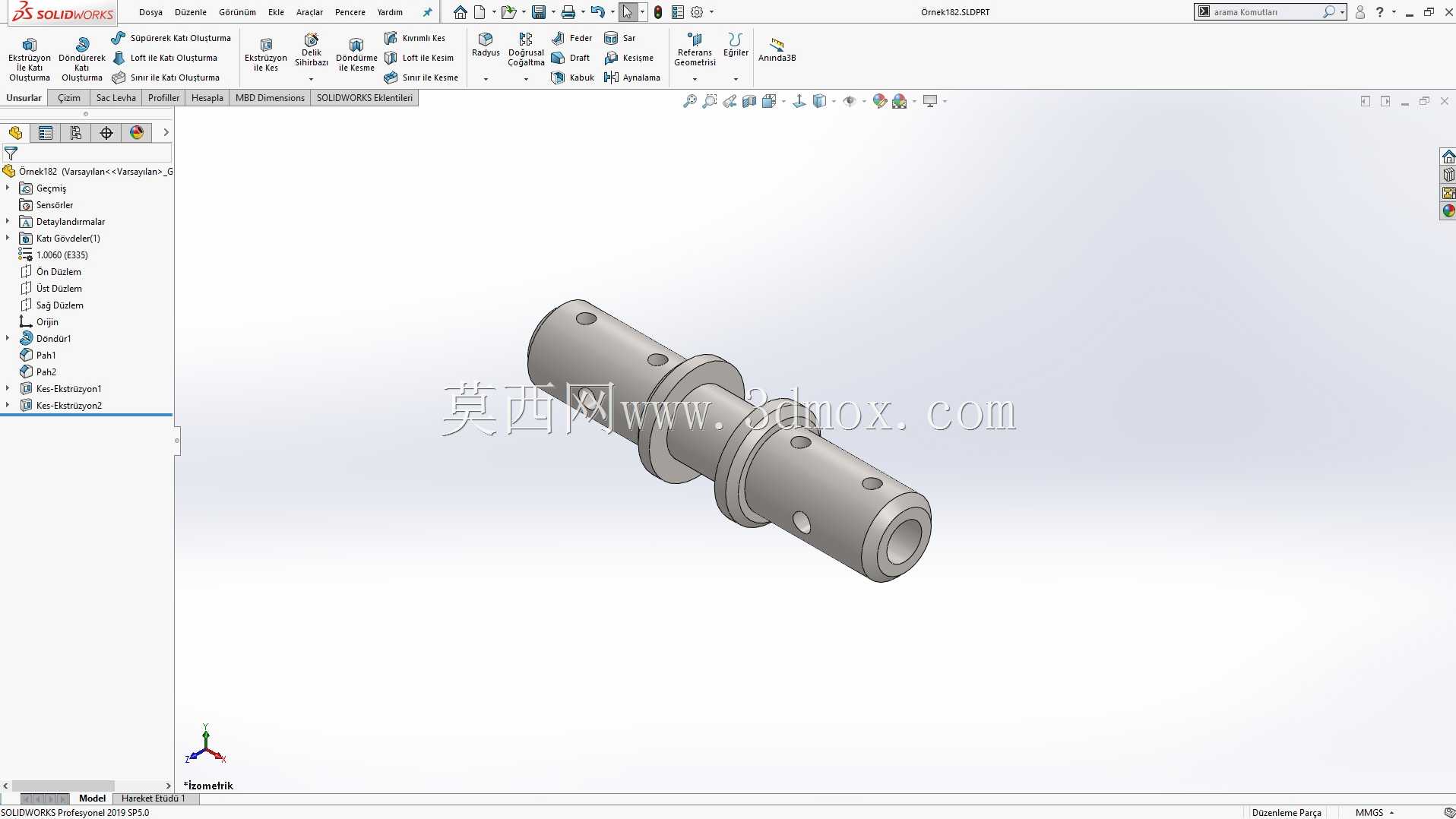 Solidworks?rnek?izim 1.82��