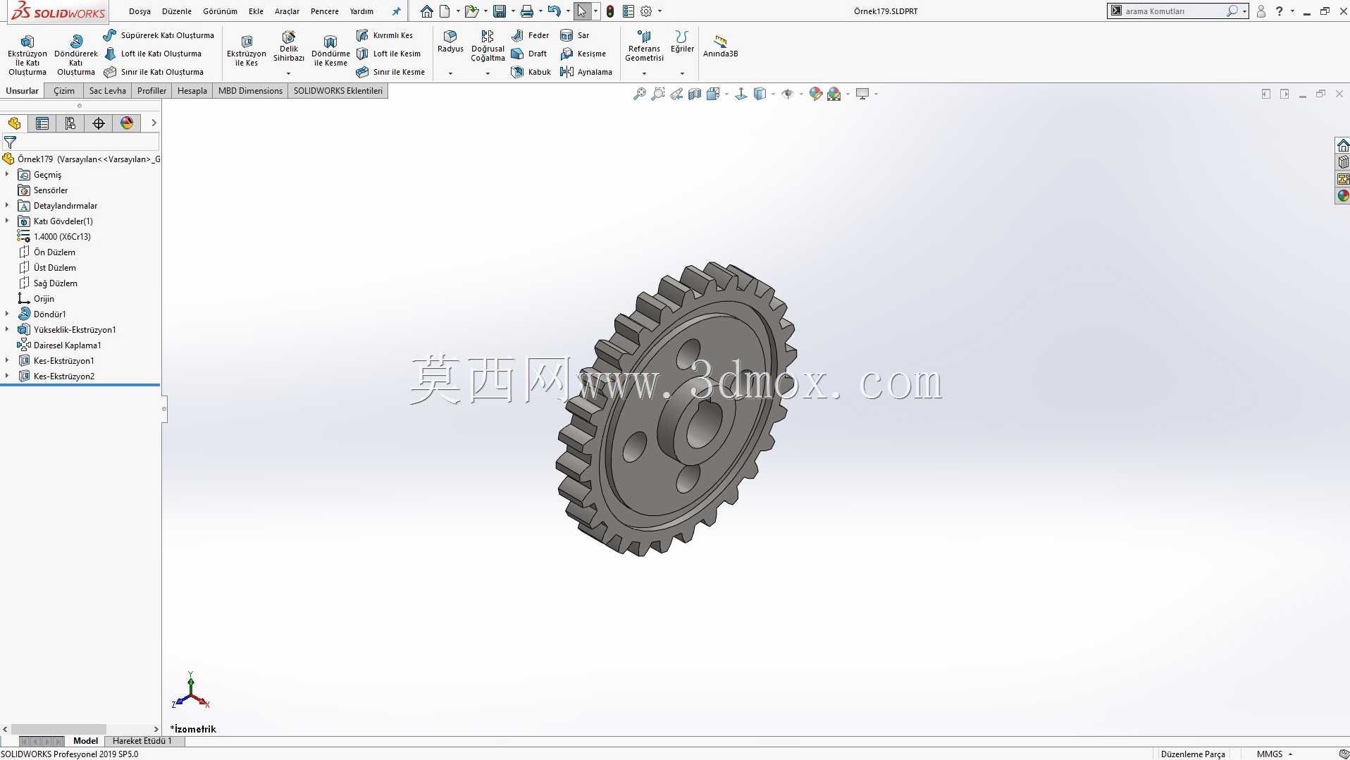 Solidworks?rnek?izim 179 Di?li