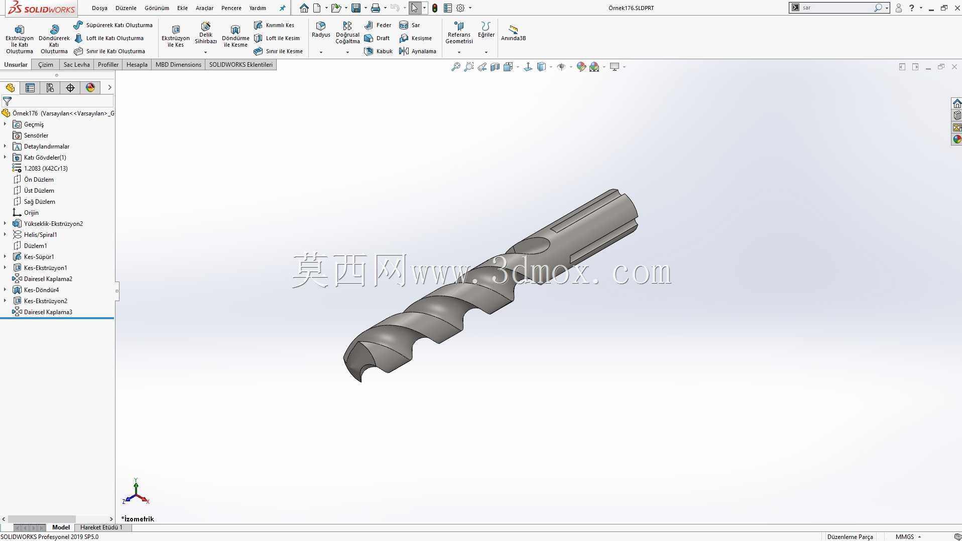 Solidworks?rnek?izim 176 matkap ucu