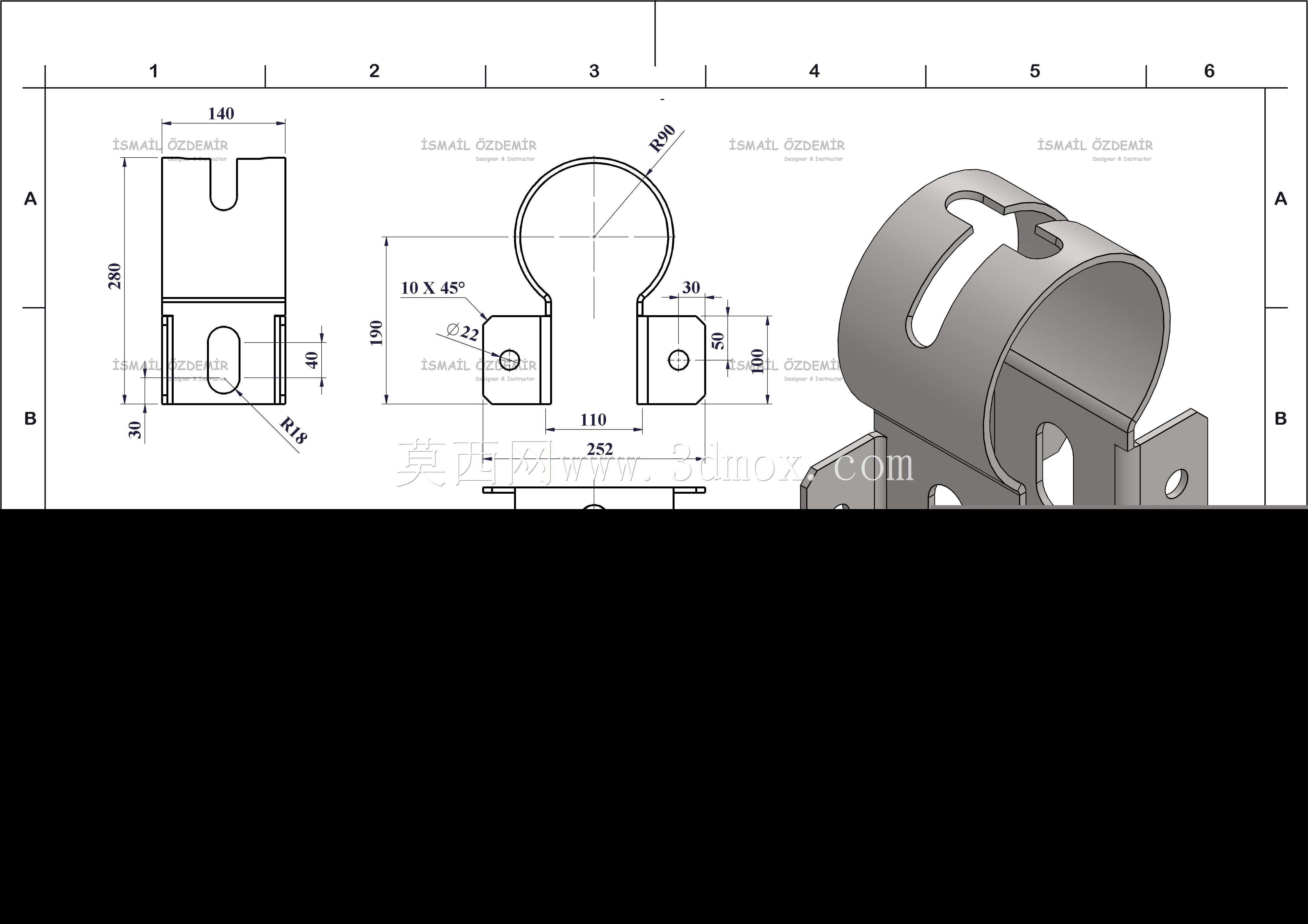Solidworks?rnek?izim 175 sac levha
