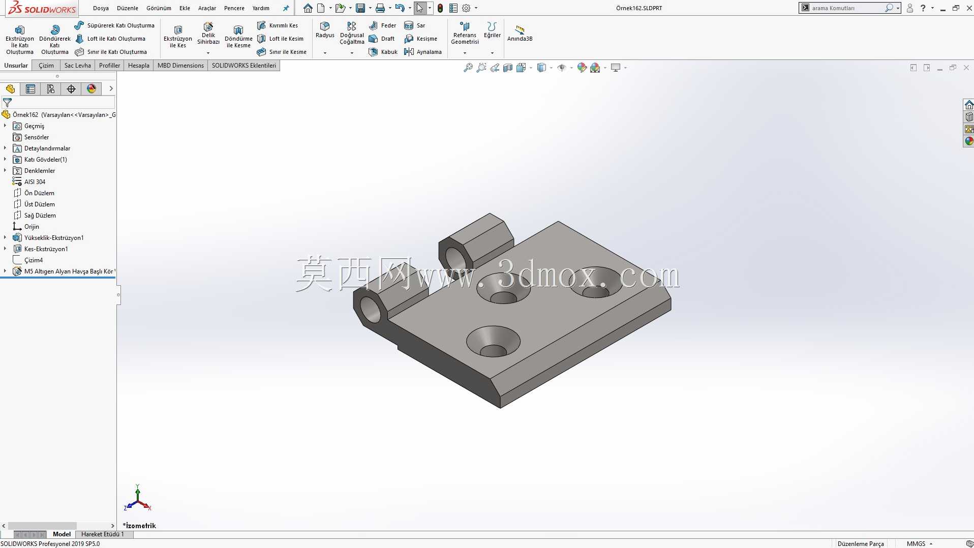 Solidworks?rnek?izim 162 Mente?e