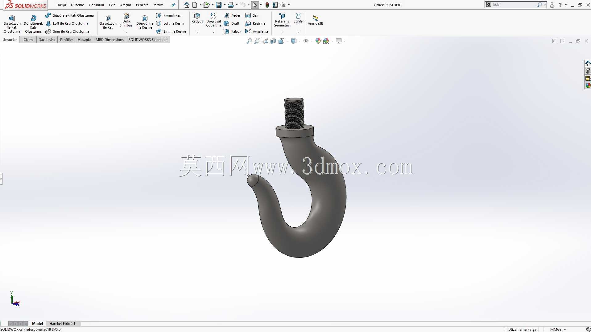 Solidworks?rnek?izim 159 Kanca