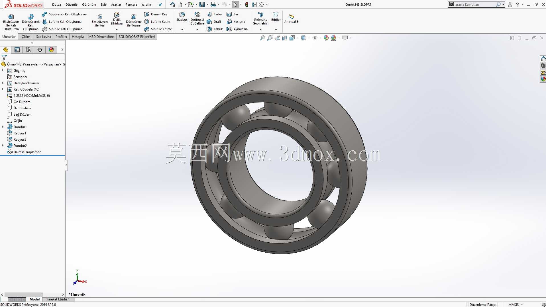 Solidworks?rnek?izim 143 rulman