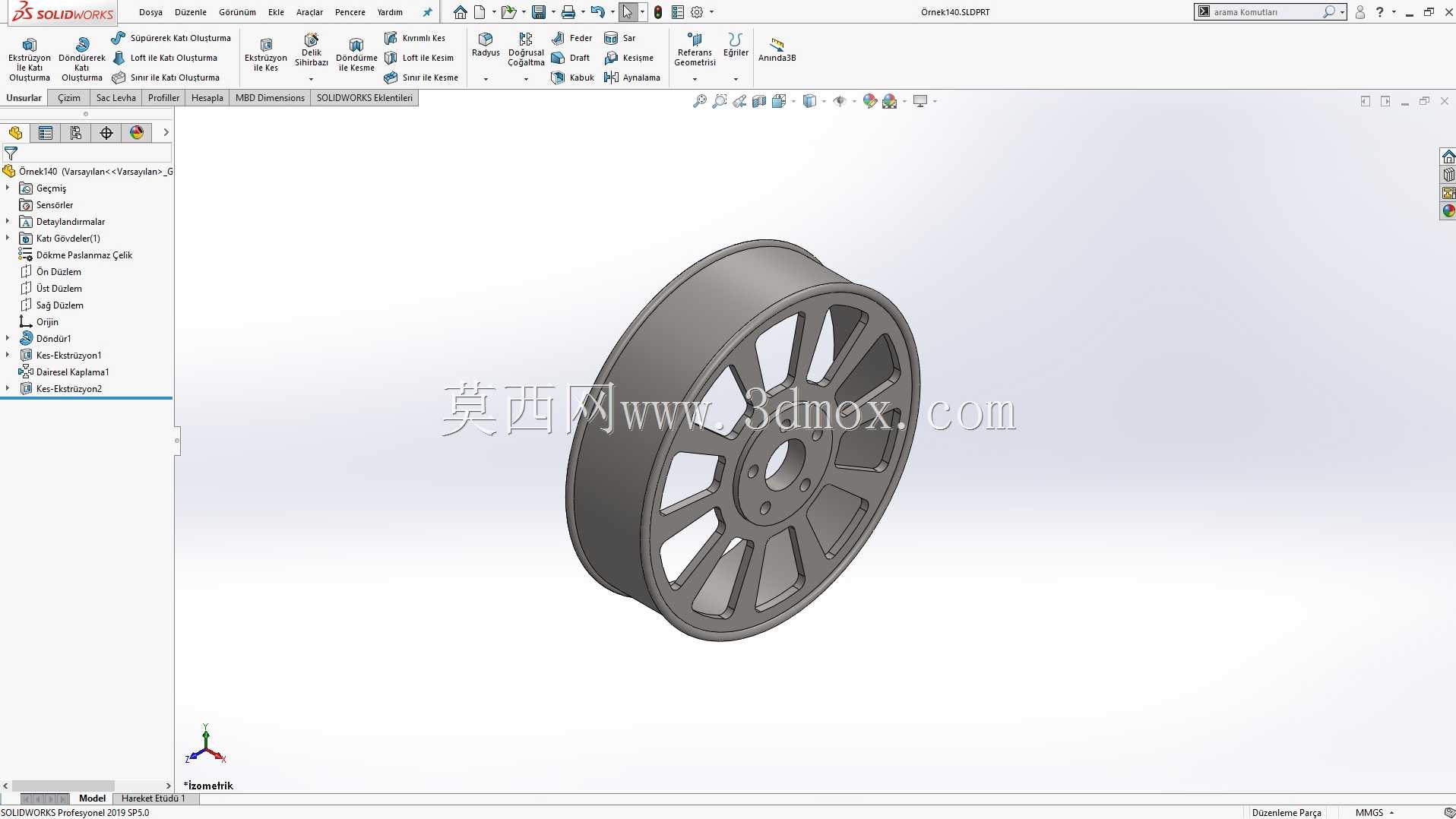 Solidworks?rnek?izim 140 Araba Jant