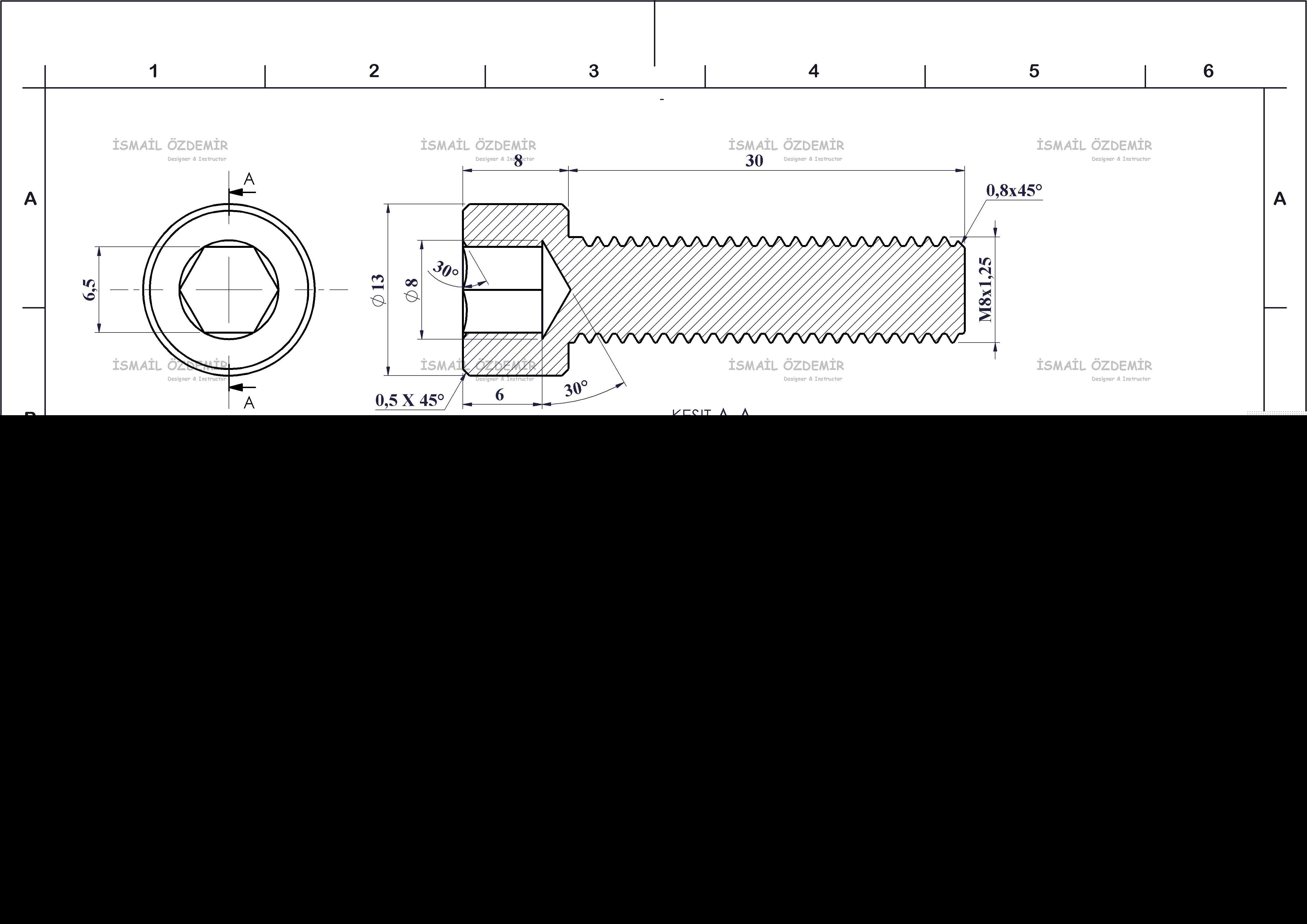 Solidworks?rnek?izim 137 Yuvarlak Ba?l?C?vata