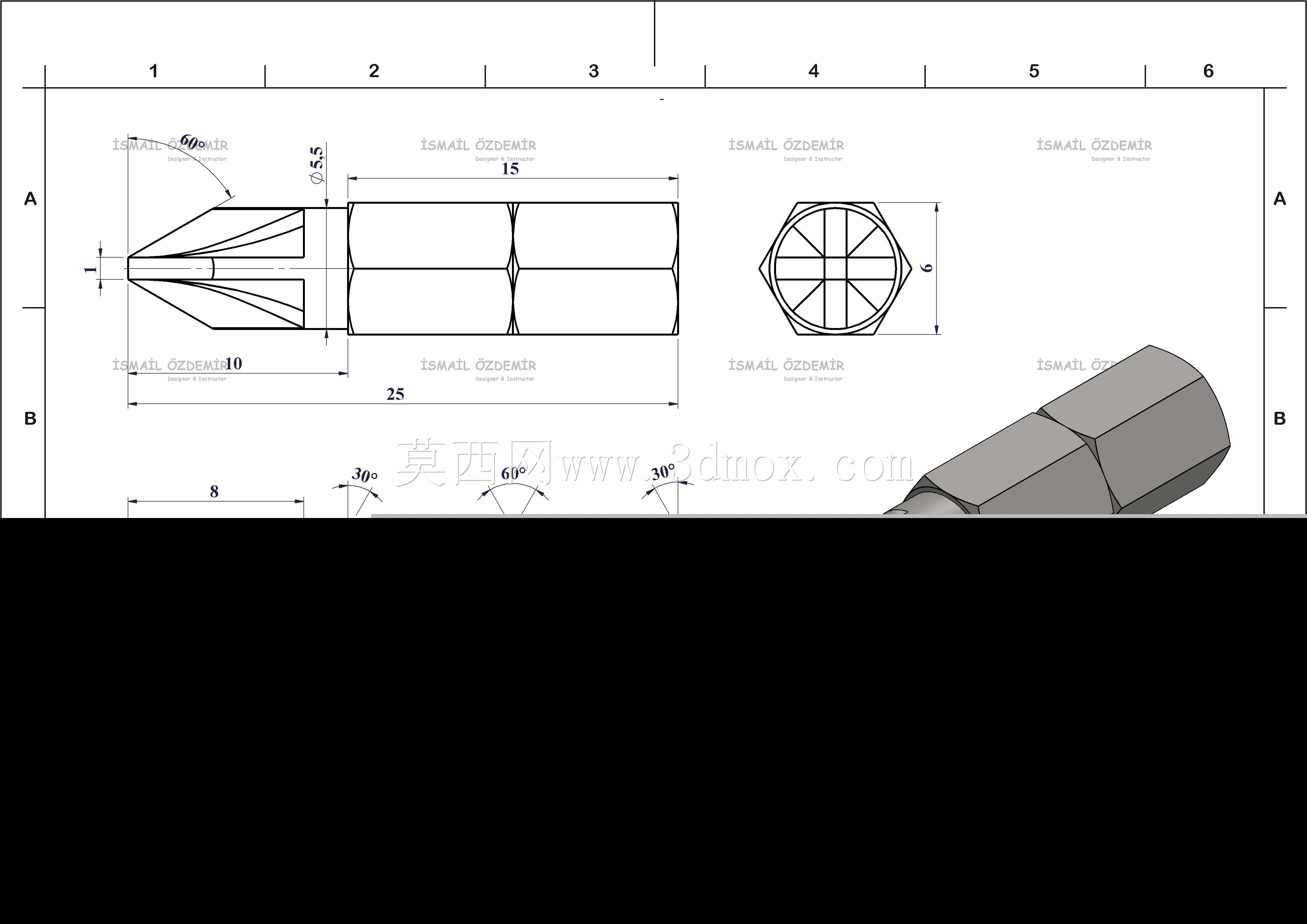 Solidworks?rnek?izim 135 Y?ld?z U?