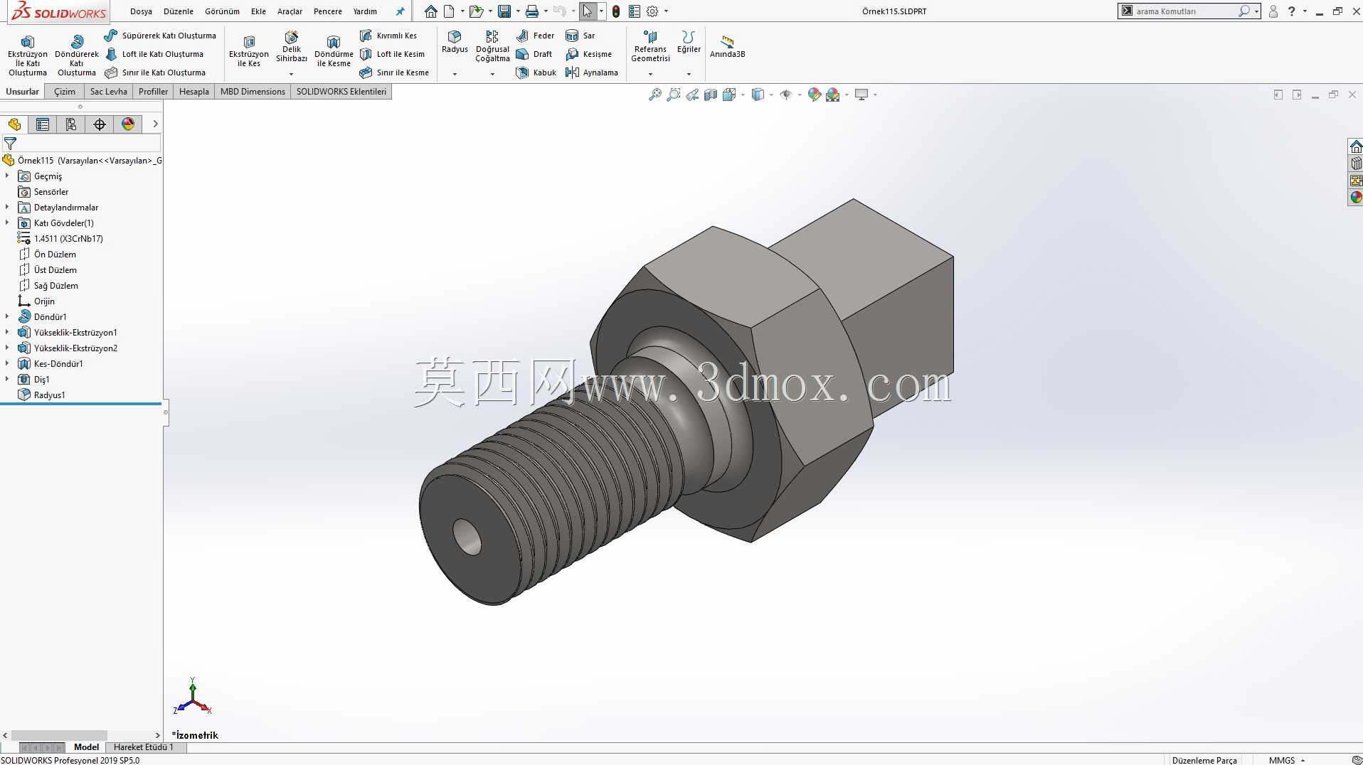 Solidworks?rnek?izim 115