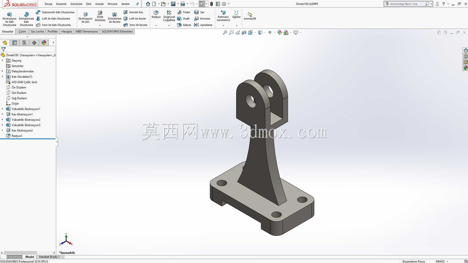 Solidworks?rnek?izim 100