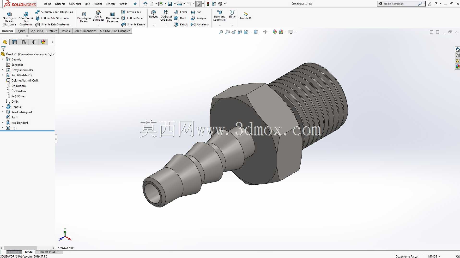 Solidworks?rnek?izim 91 boru jak?