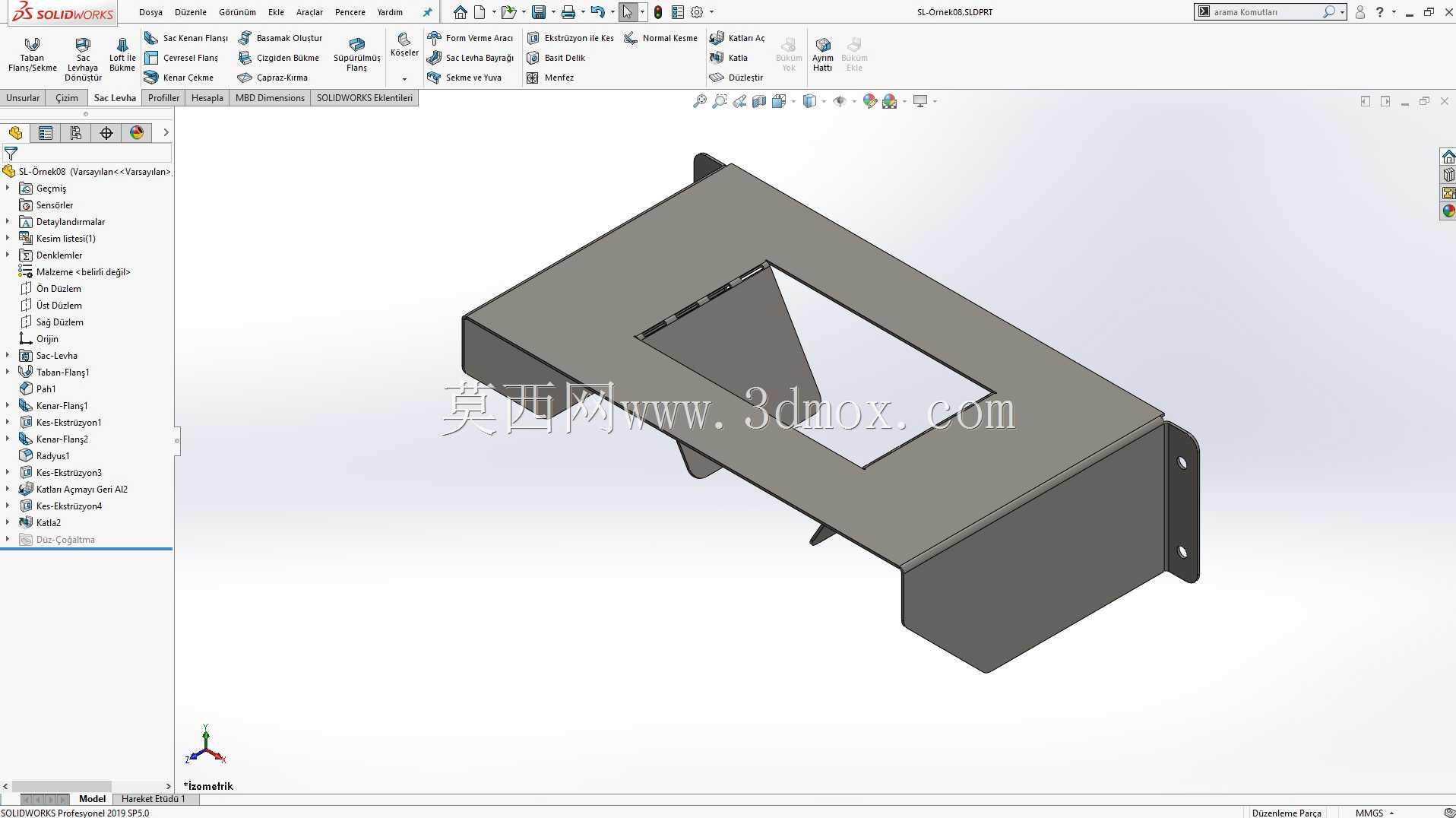 Solidworks?rnek?izim 88 Sac Levha