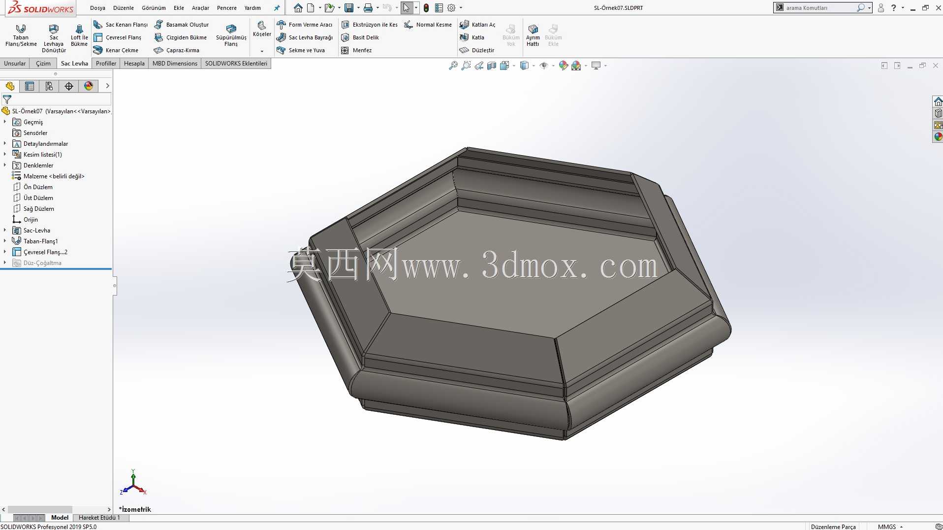 Solidworks?rnek?izim 87 Sac Levha