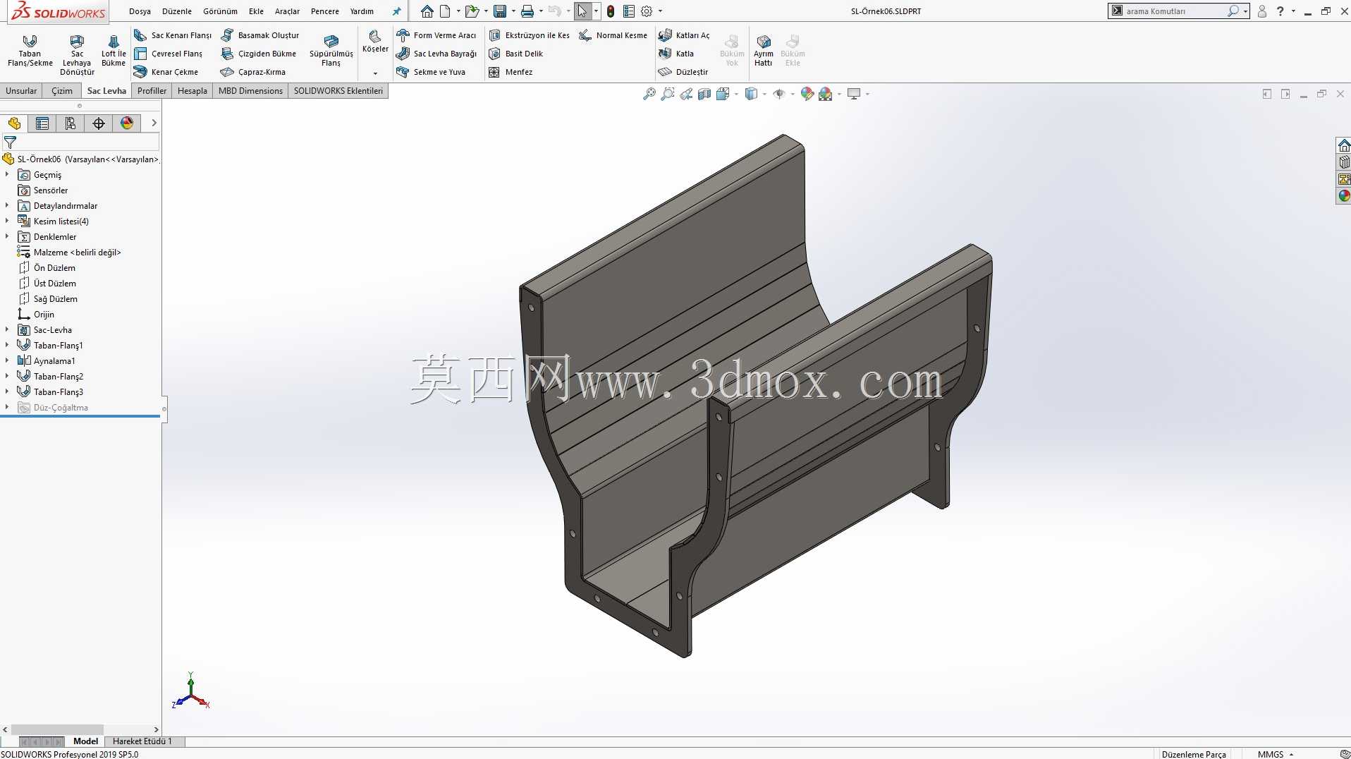 Solidworks?rnek?izim 86 Sac Levha