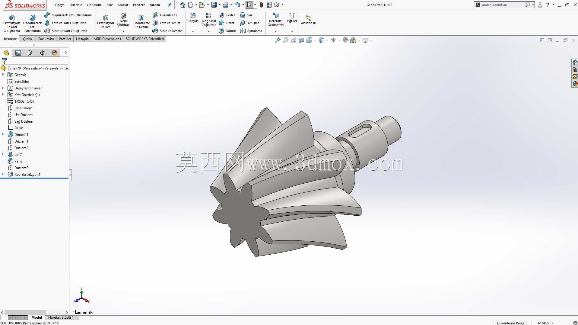 Solidworks?rnek?izim 79 Helisel Di?li