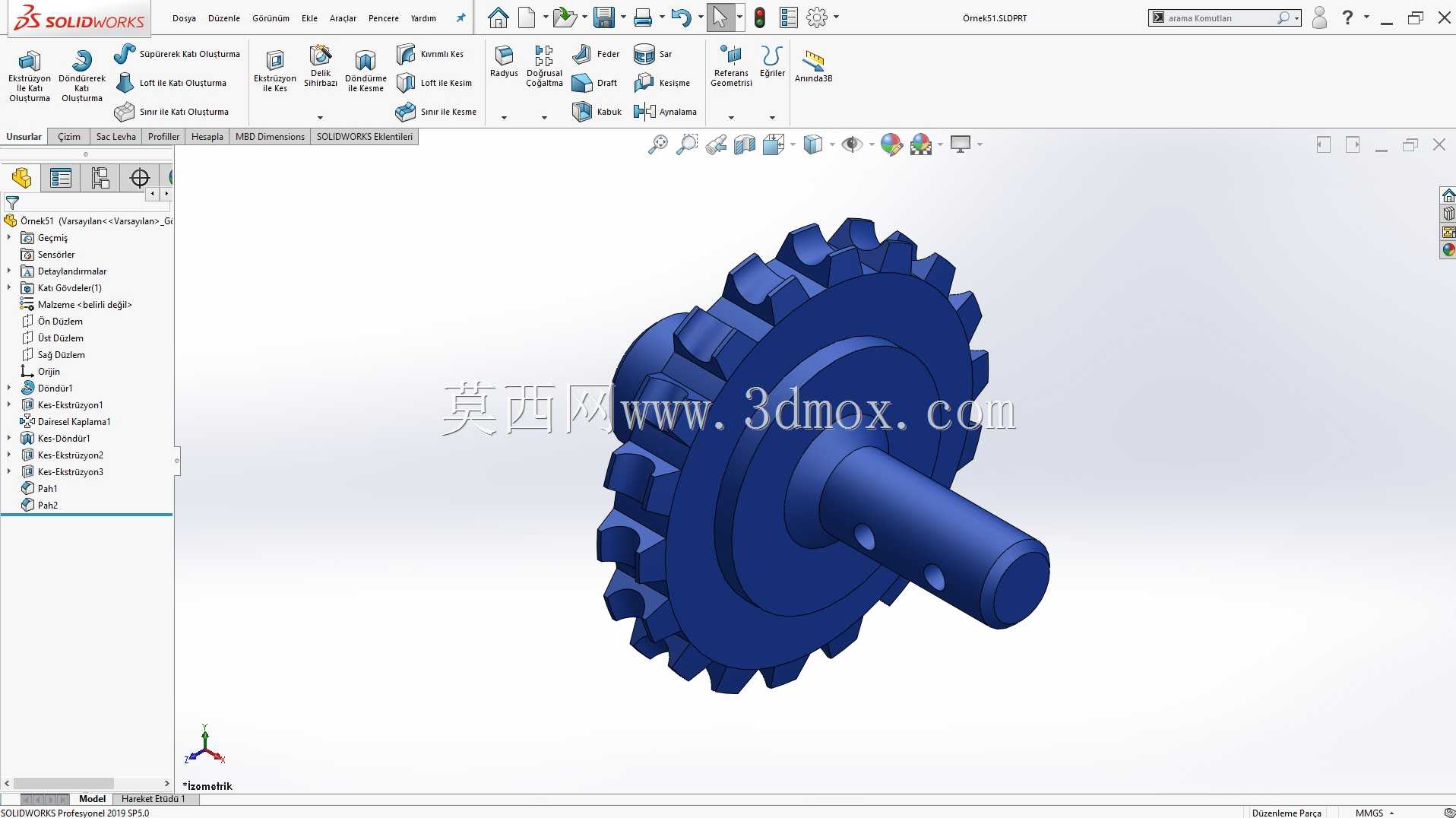 Solidworks?rnek?izim 51 Di?li?ark