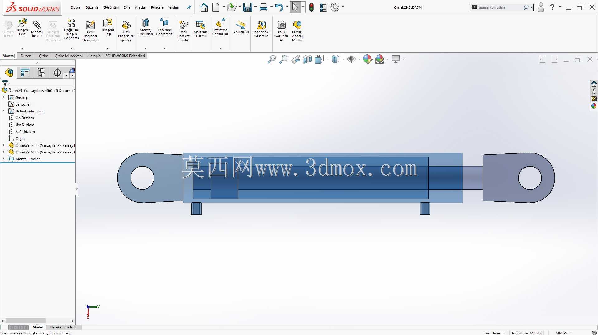 Solidworks?rnek?izim 29(Hidrolik活塞)
