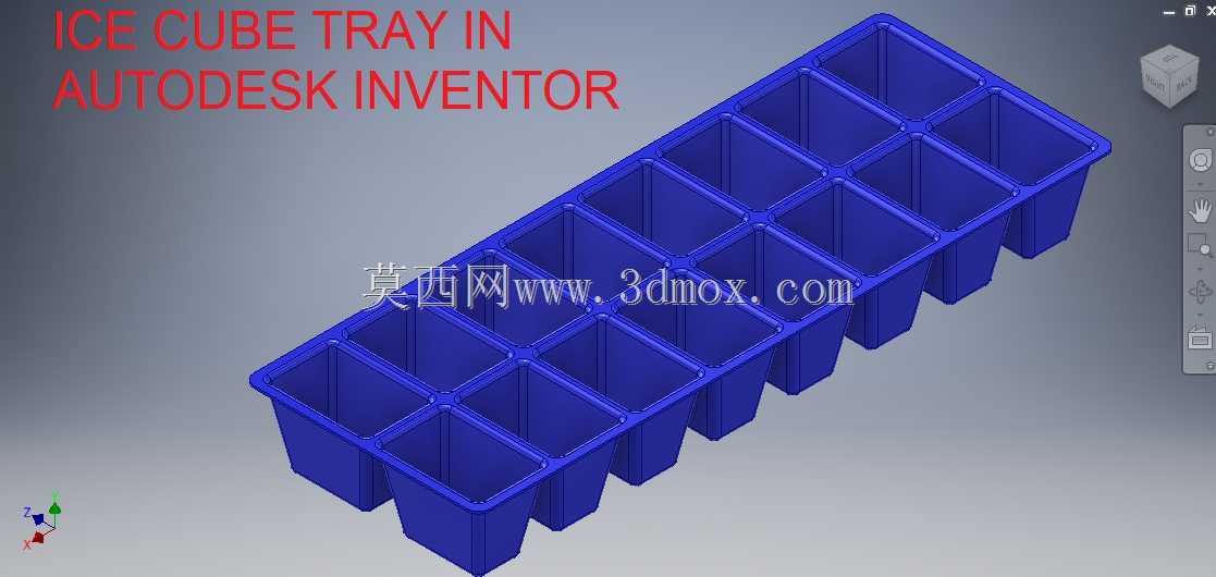 Autodesk Inventor中的冰块托盘|| Inventor初学者教程|| Inventor工程图||三维Cad