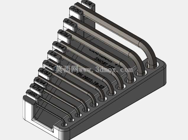 Craftsman 946696 20把SAE六角扳手3DP