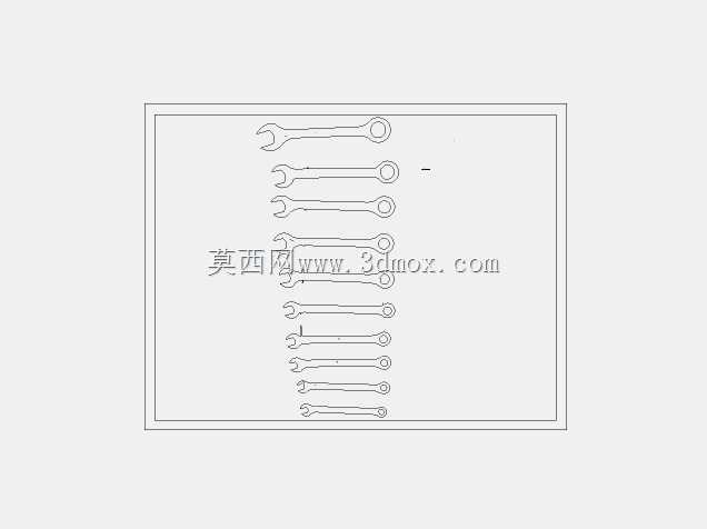 942319\u0026 942339 10件Midget Combination SAE\u0026 MET扳手套装3DP