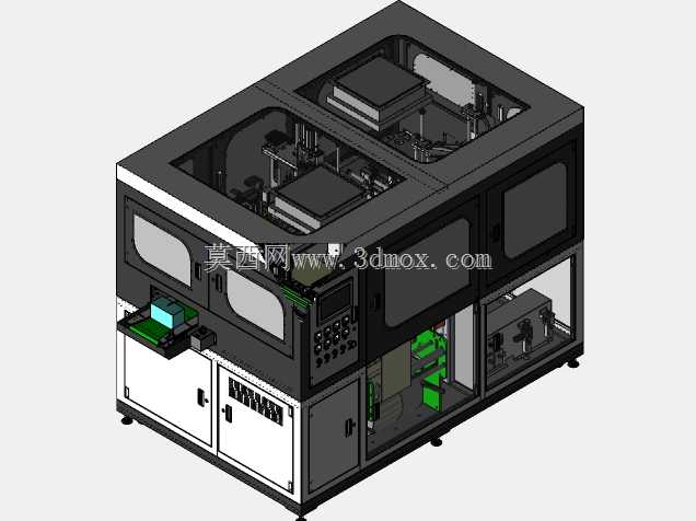 工业3D模型盒子自动收缩膜包装机