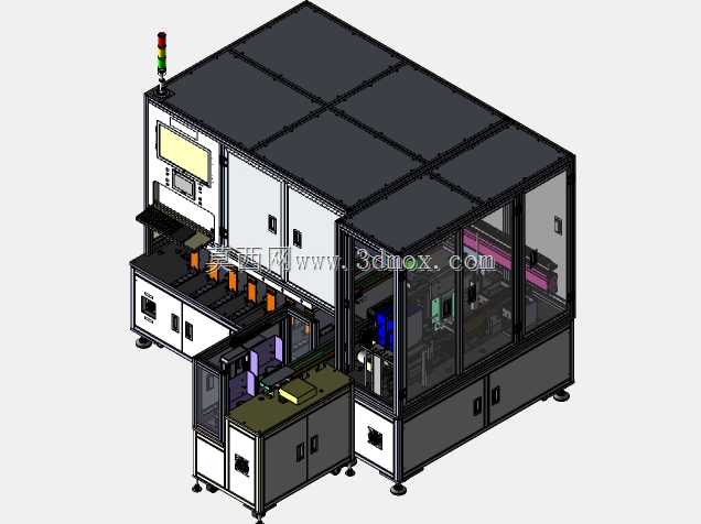 工业3D模型全自动18650电池分选机