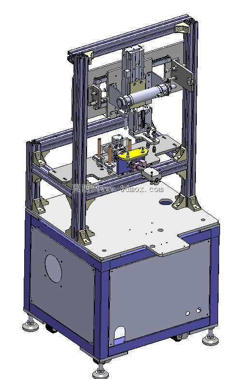 工业3D模型该机器集成了许多蜘蛛臂来标记手机