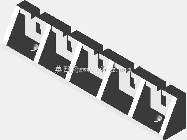 五轨天花板衣架绳索的支架